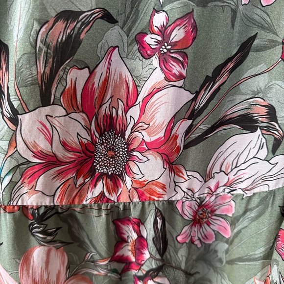 Elena Baldi Silk Blend Floral Sundress Italy Boho S - Picture 8 of 11